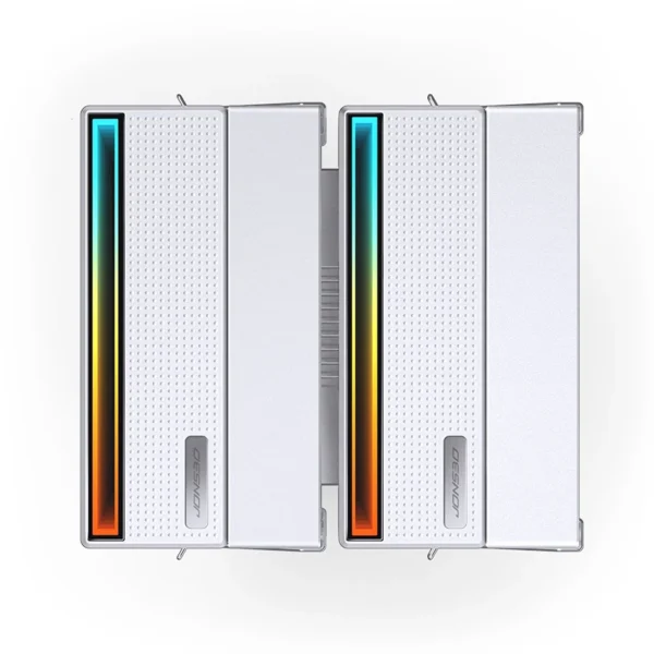 Cooler Para Processador Jonsbo Cb80 Dual Tower 80 Cfm Argb Branco