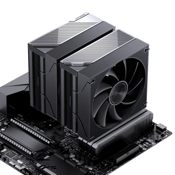 Cooler Para Processador Jonsbo Ca90 Dual Tower 77 Cfm Argb Preto