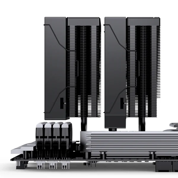 Cooler Para Processador Jonsbo Ca90 Dual Tower 77 Cfm Argb Preto