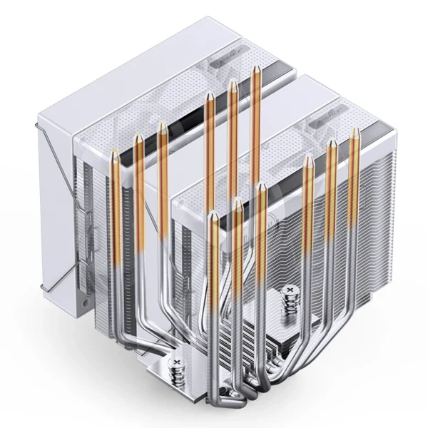 Cooler Para Processador Jonsbo Cb80 Dual Tower 80 Cfm Argb Branco