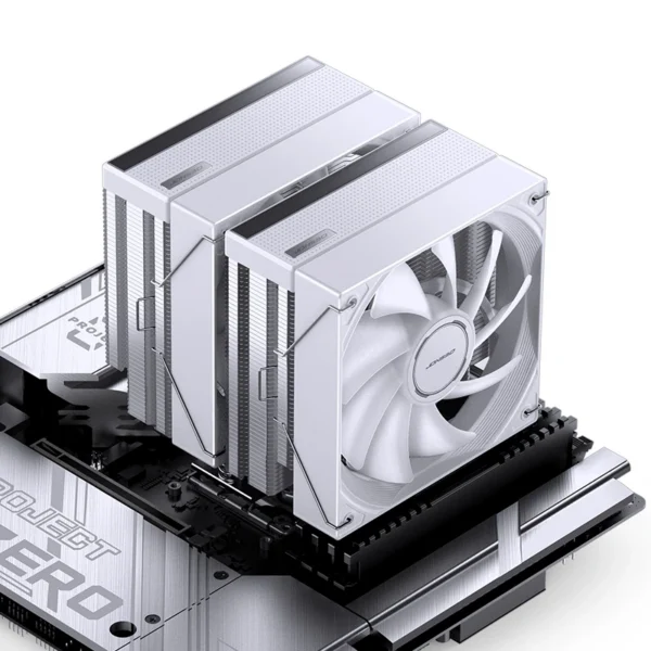 Cooler Para Processador Jonsbo Cb80 Dual Tower 80 Cfm Argb Branco