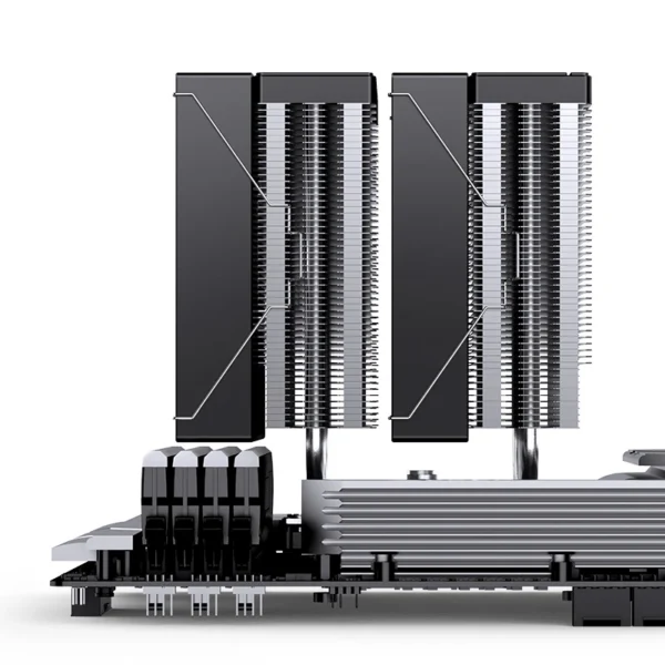 Cooler Para Processador Jonsbo Ca80 Dual Tower 70 Cfm Argb Preto