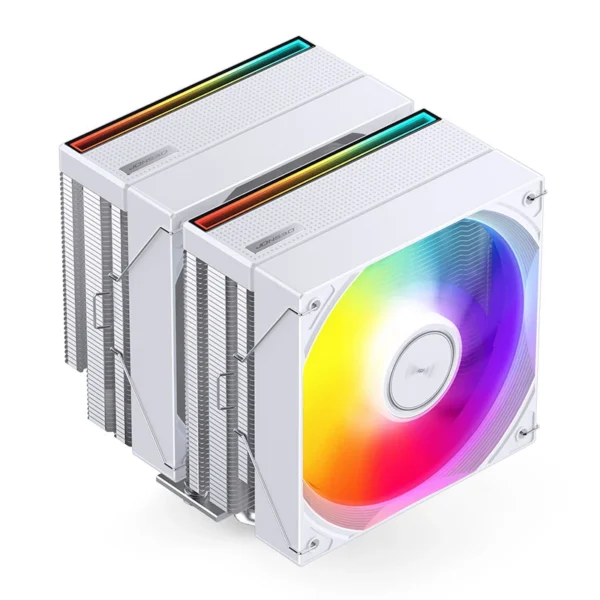 Cooler Para Processador Jonsbo Cb80 Dual Tower 80 Cfm Argb Branco