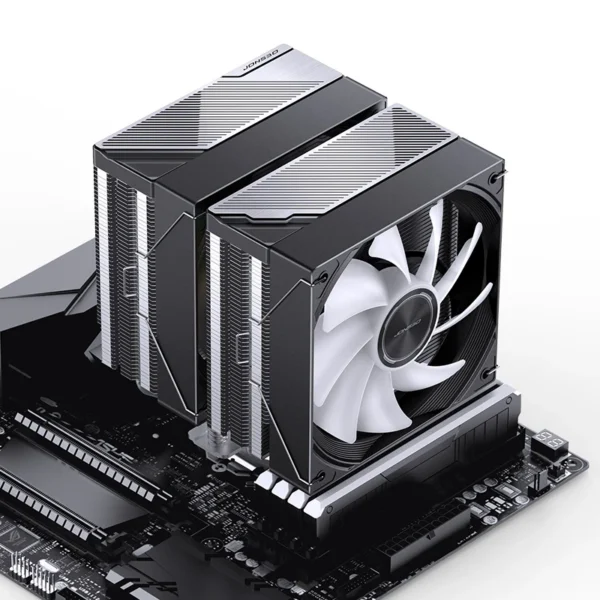 Cooler Para Processador Jonsbo Ca80 Dual Tower 70 Cfm Argb Preto