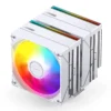 Cooler Para Processador Jonsbo Cb80 Dual Tower 80 Cfm Argb Branco