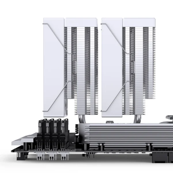 Cooler Para Processador Jonsbo Cb80 Dual Tower 80 Cfm Argb Branco