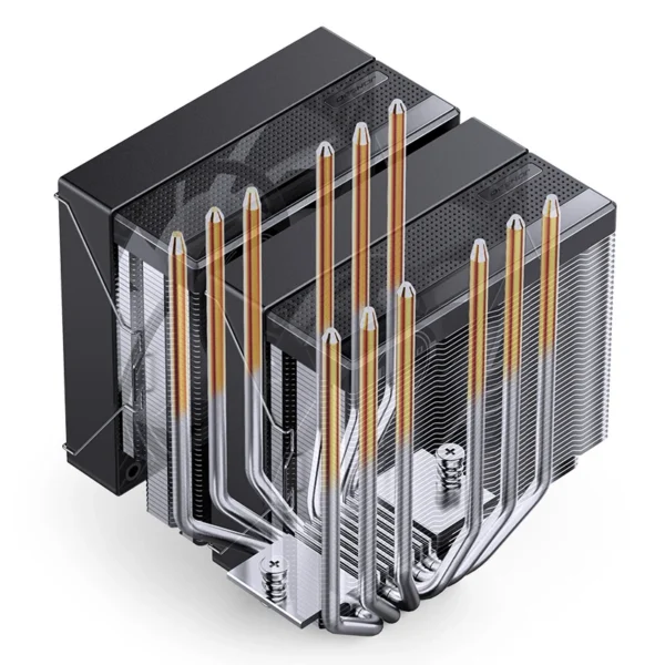 Cooler Para Processador Jonsbo Cb80 Dual Tower 80 Cfm Argb Preto
