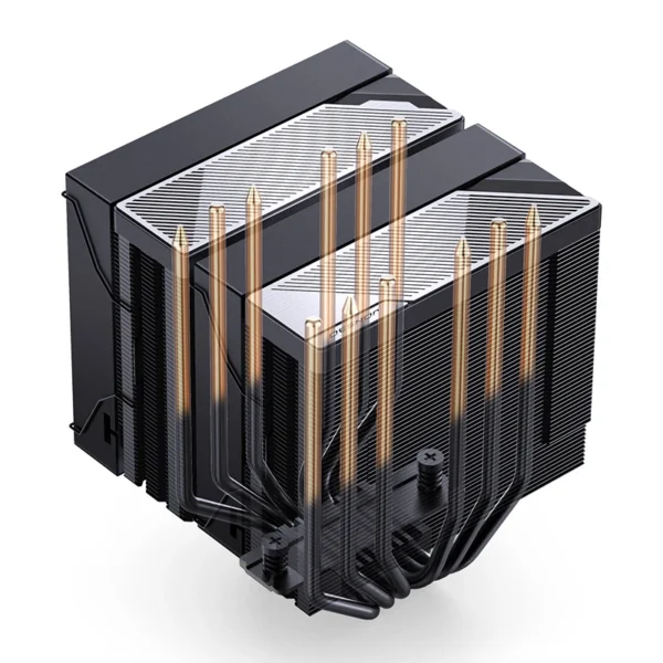 Cooler Para Processador Jonsbo Ca90 Dual Tower 77 Cfm Argb Preto