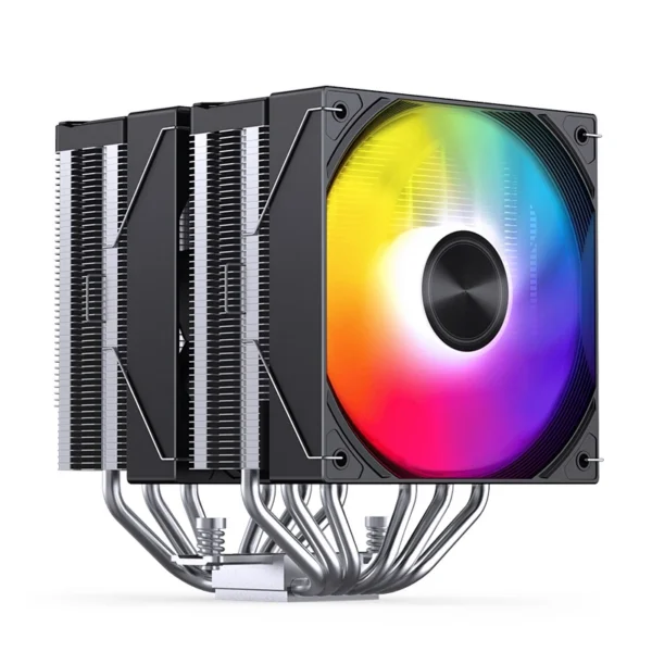 Cooler Para Processador Jonsbo Ca80 Dual Tower 70 Cfm Argb Preto