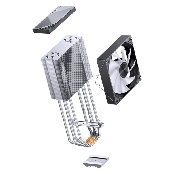 Cooler Para Processador Jonsbo Ca40 70 Cfm Argb Preto