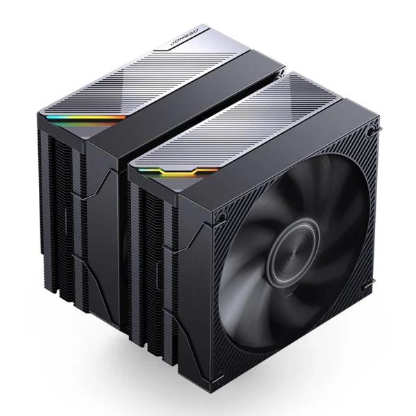 Cooler Para Processador Jonsbo Ca90 Dual Tower 77 Cfm Argb Preto