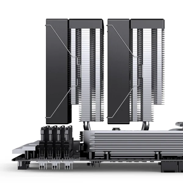 Cooler Para Processador Jonsbo Cb80 Dual Tower 80 Cfm Argb Preto