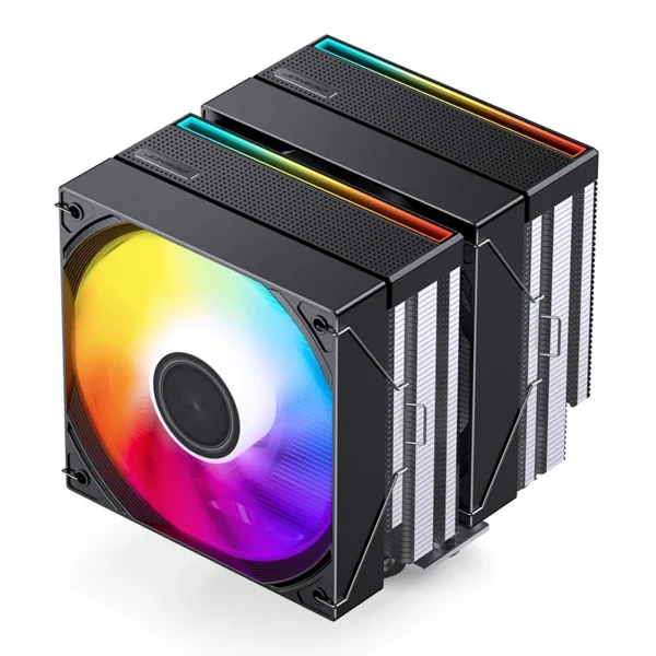 Cooler Para Processador Jonsbo Cb80 Dual Tower 80 Cfm Argb Preto