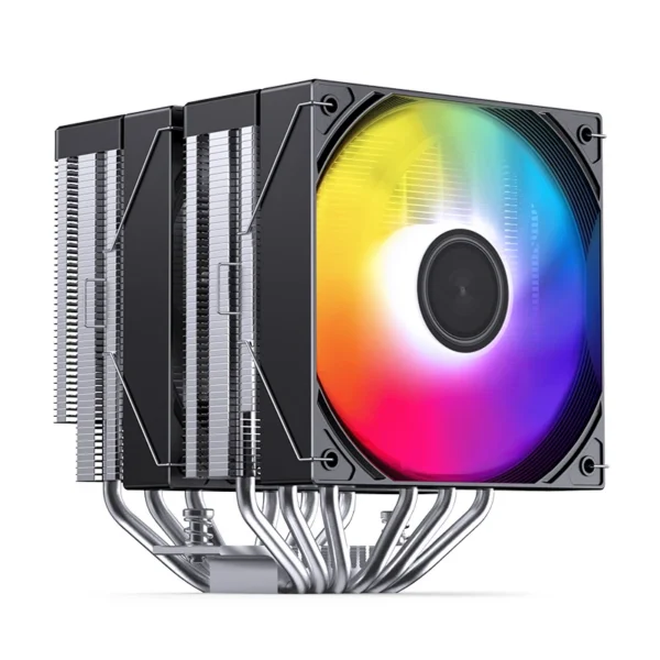 Cooler Para Processador Jonsbo Cb80 Dual Tower 80 Cfm Argb Preto