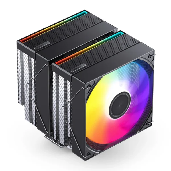 Cooler Para Processador Jonsbo Cb80 Dual Tower 80 Cfm Argb Preto