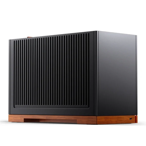 Gabinete Premium Jonsbo T9 Mini-Itx Preto E Madeira