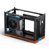 Gabinete Premium Jonsbo T9 Mini-Itx Preto E Madeira