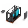 Gabinete Premium Jonsbo T9 Mini-Itx Preto E Madeira