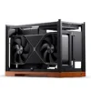 Gabinete Premium Jonsbo T9 Mini-Itx Preto E Madeira