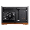 Gabinete Premium Jonsbo T9 Mini-Itx Preto E Madeira