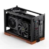 Gabinete Premium Jonsbo T9 Mini-Itx Preto E Madeira