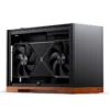 Gabinete Premium Jonsbo T9 Mini-Itx Preto E Madeira