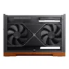 Gabinete Premium Jonsbo T9 Mini-Itx Preto E Madeira