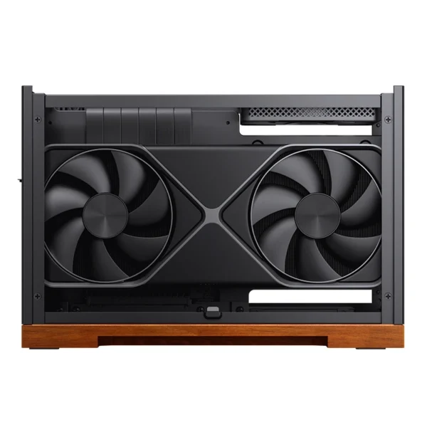 Gabinete Premium Jonsbo T9 Mini-Itx Preto E Madeira