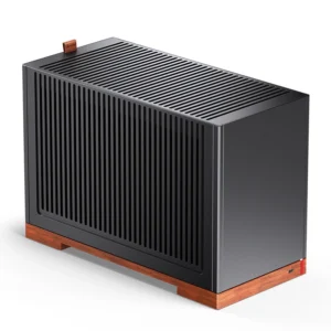 Gabinete Premium Jonsbo T9 Mini-Itx Preto E Madeira