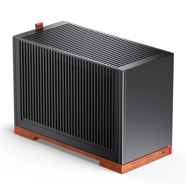 Gabinete Premium Jonsbo T9 Mini-Itx Preto E Madeira