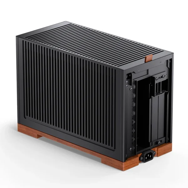 Gabinete Premium Jonsbo T9 Mini-Itx Preto E Madeira