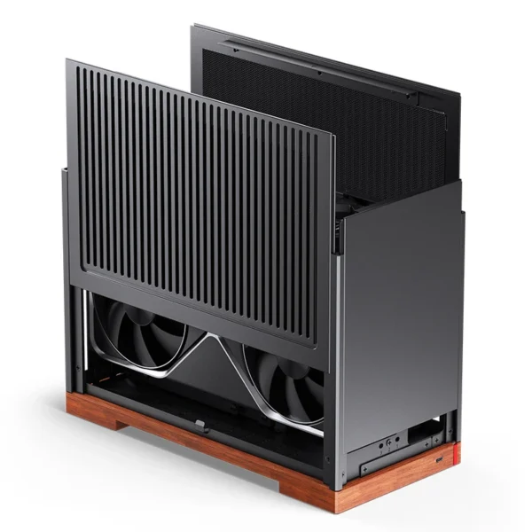 Gabinete Premium Jonsbo T9 Mini-Itx Preto E Madeira