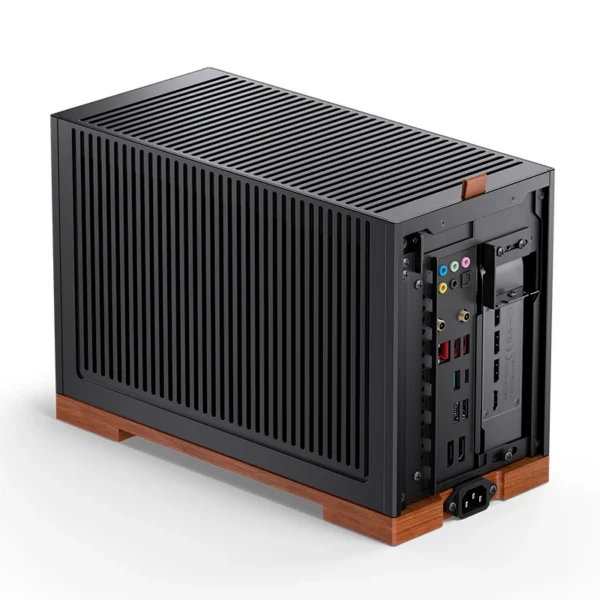 Gabinete Premium Jonsbo T9 Mini-Itx Preto E Madeira