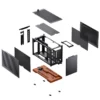 Gabinete Premium Jonsbo T9 Mini-Itx Preto E Madeira