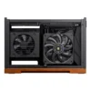 Gabinete Premium Jonsbo T9 Mini-Itx Preto E Madeira