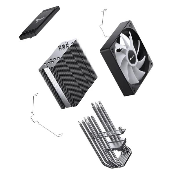 Cooler Para Processador Jonsbo Cr-1000 Max V2 Argb 71 Cfm Preto