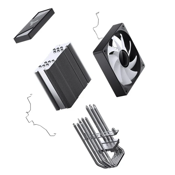 Cooler Para Processador Jonsbo Cr-1000 V3 Pro Color 71 Cfm Preto