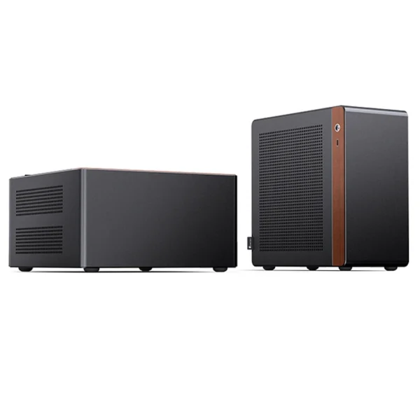 Gabinete Mini-Itx Jonsbo Nv10 Premium 4.5L Preto E Madeira