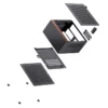 Gabinete Mini-Itx Jonsbo Nv10 Premium 4.5L Preto E Madeira