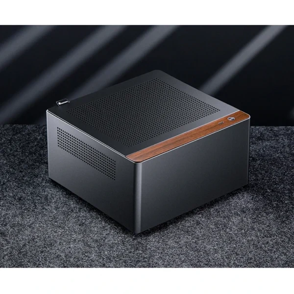 Gabinete Mini-Itx Jonsbo N10 Premium 4.5L Preto E Nogueira