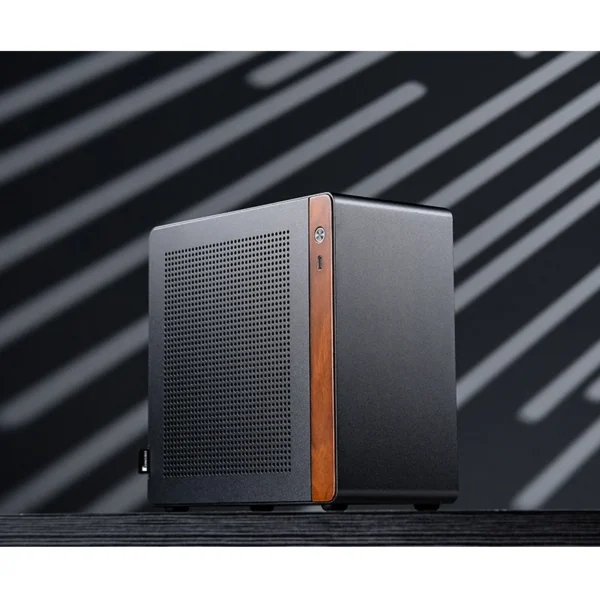 Gabinete Mini-Itx Jonsbo N10 Premium 4.5L Preto E Nogueira