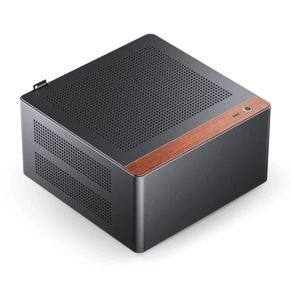 Gabinete Mini-Itx Jonsbo Nv10 Premium 4.5L Preto E Madeira