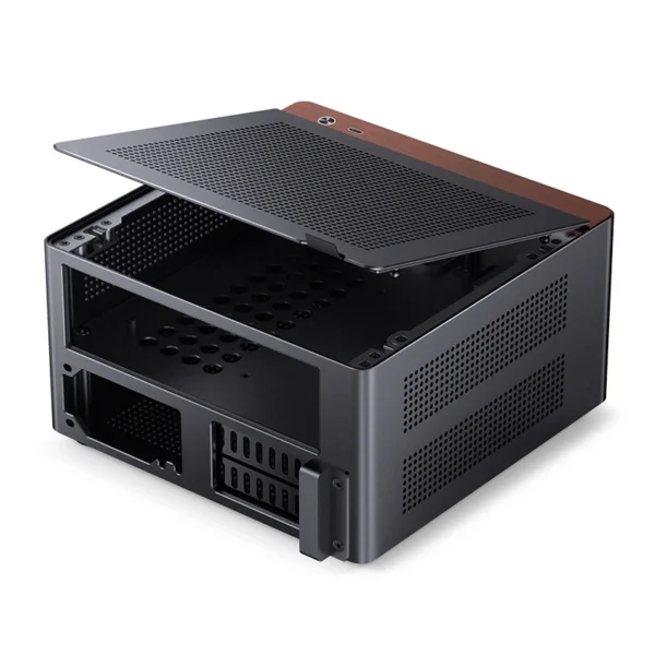 Gabinete Mini-Itx Jonsbo Nv10 Premium 4.5L Preto E Madeira