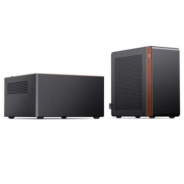 Gabinete Mini-Itx Jonsbo N10 Premium 4.5L Preto E Nogueira