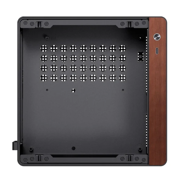 Gabinete Mini-Itx Jonsbo Nv10 Premium 4.5L Preto E Madeira