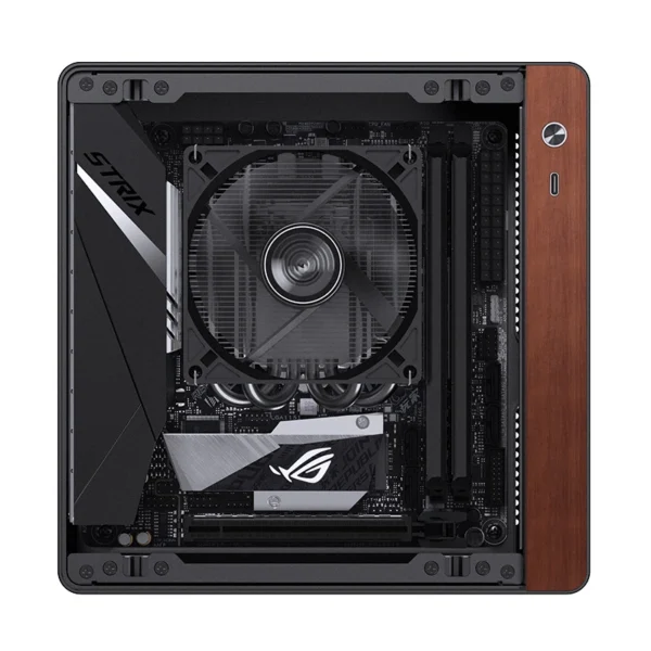 Gabinete Mini-Itx Jonsbo N10 Premium 4.5L Preto E Nogueira