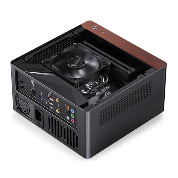 Gabinete Mini-Itx Jonsbo N10 Premium 4.5L Preto E Nogueira