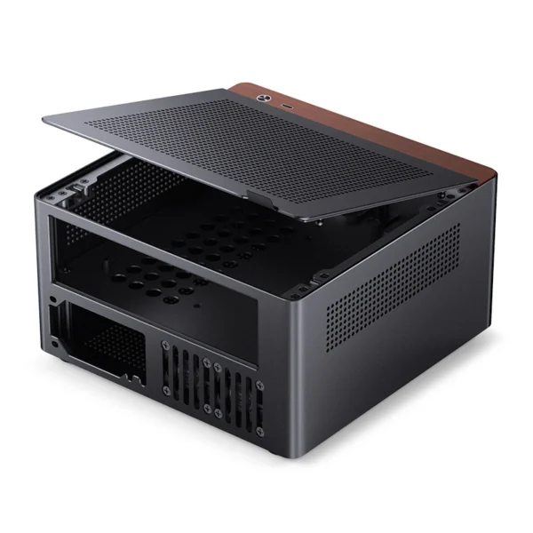 Gabinete Mini-Itx Jonsbo N10 Premium 4.5L Preto E Nogueira