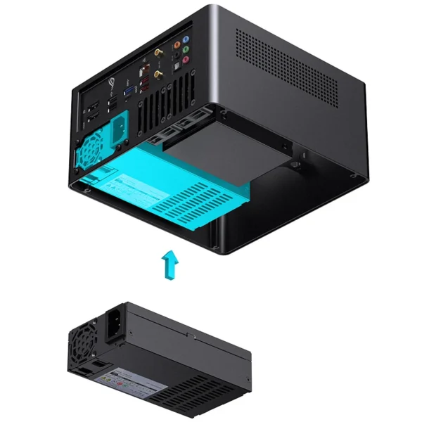 Gabinete Mini-Itx Jonsbo N10 Premium 4.5L Preto E Nogueira