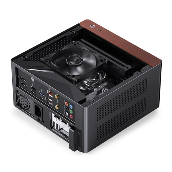 Gabinete Mini-Itx Jonsbo Nv10 Premium 4.5L Preto E Madeira
